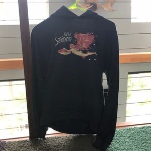 Wild salmon sweat shirt